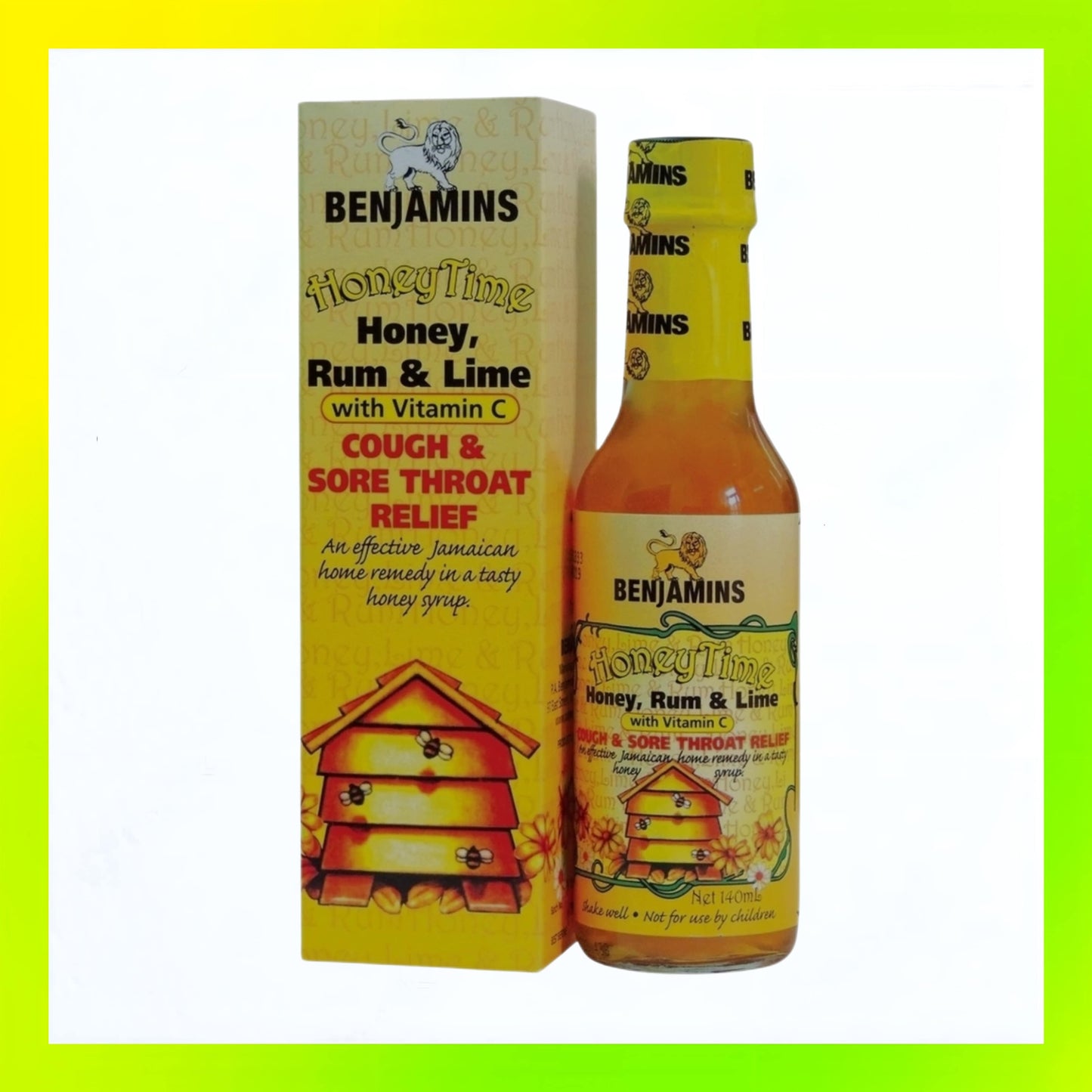 Benjamins HoneyTime Honey, Rum & Lime With Vitamin C 140ml
