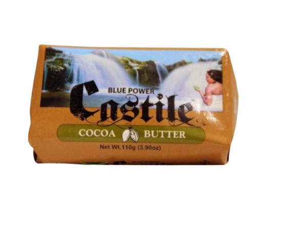 Blue Power Castile Cocoa Butter Soap 110g