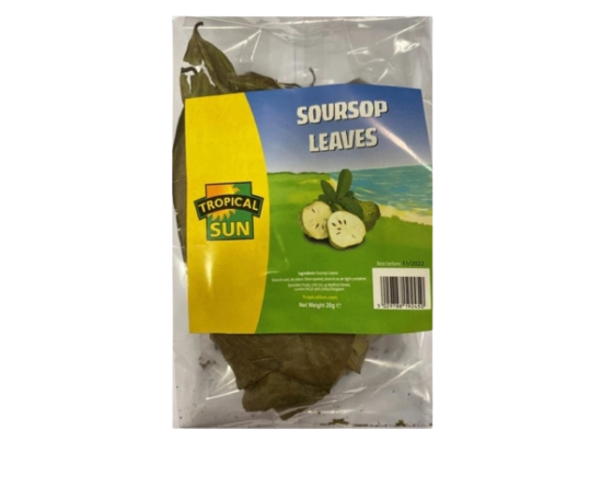 Tropical Sun Dried Soursop Leaves 20g