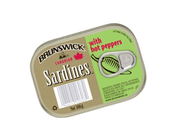 Brunswick Sardines with Hot Peppers 106g