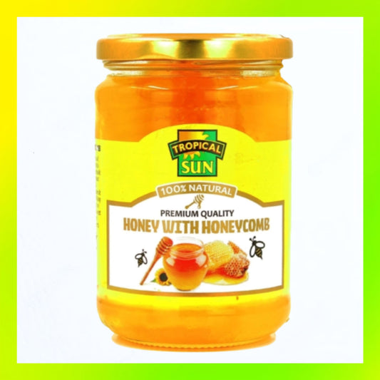 Tropical Sun Acacia Honey with Honeycomb 500g