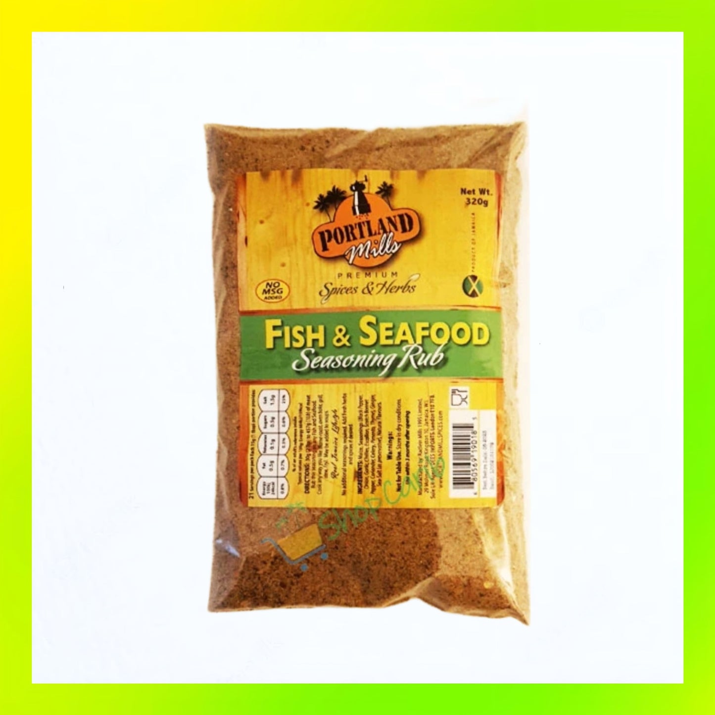 Portland Mills Fish & Seafood Seasoning Rub 320g
