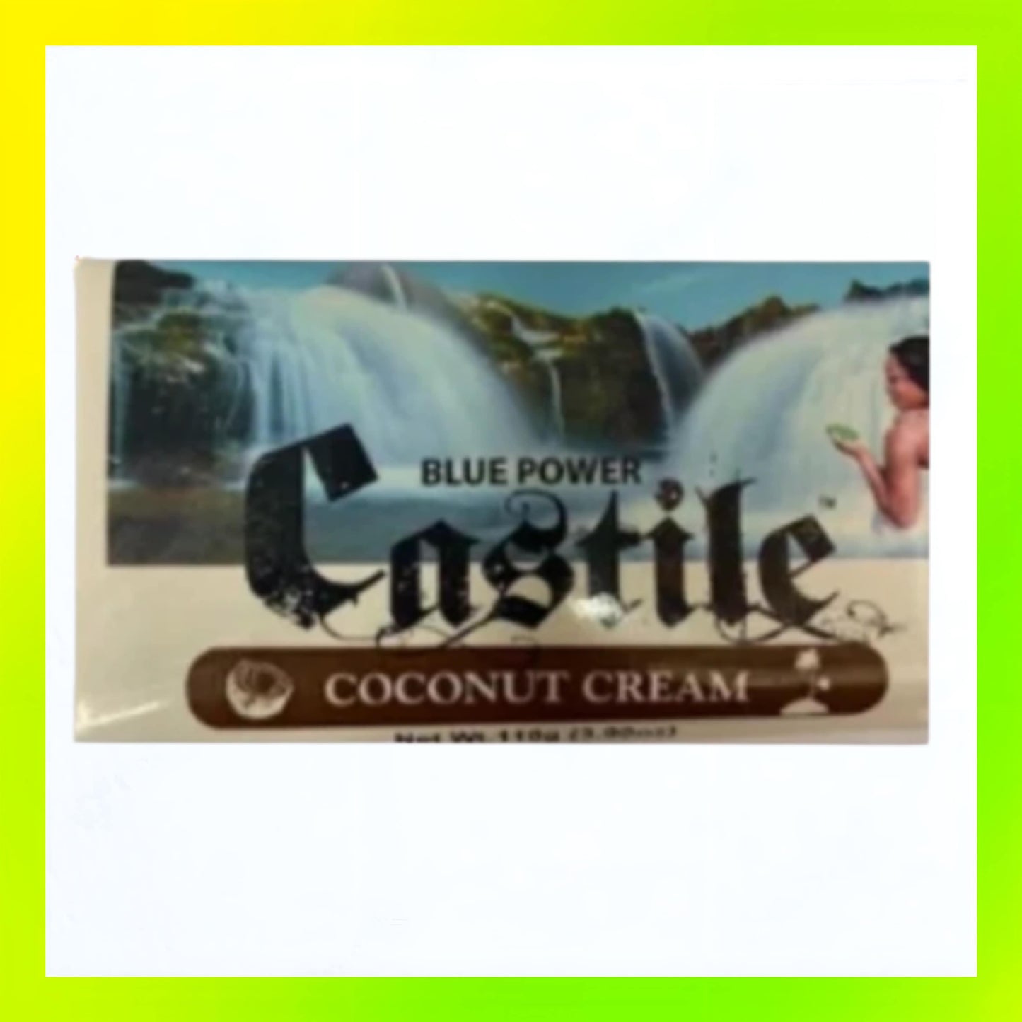 Blue Power Castile Soap - Coconut Cream 110g