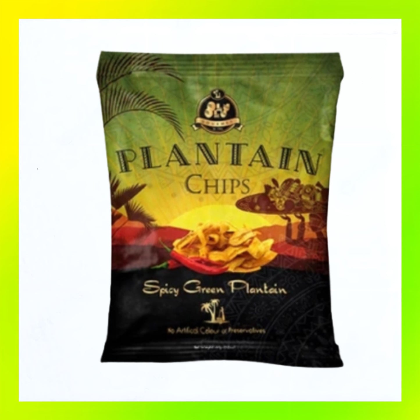 Olu Olu Spicy Green Plantain Chips 60g