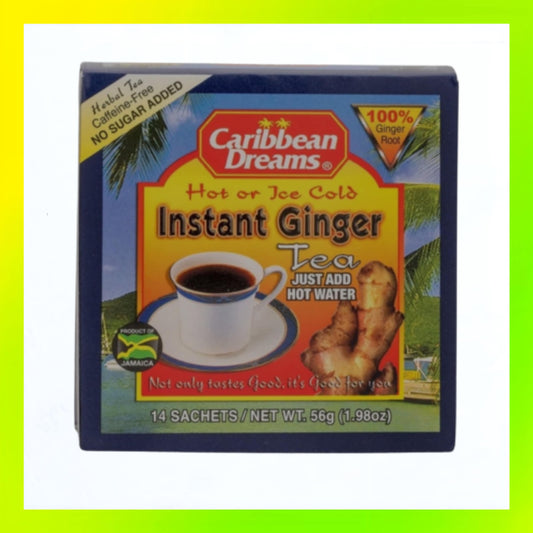 Caribbean Dreams Instant Ginger Tea, 14 sachets
