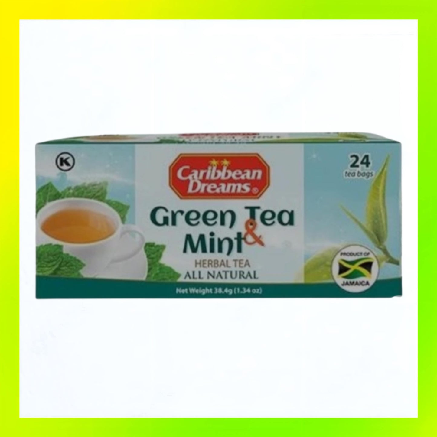 Caribbean Dreams Green Tea & Mint Tea 24's