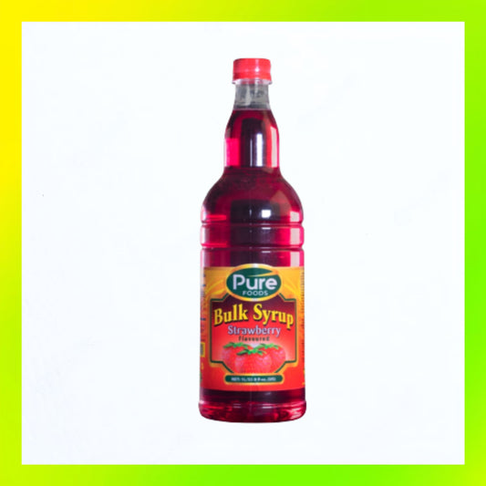 Pure Foods Bulk Strawberry Syrup 1 Litre