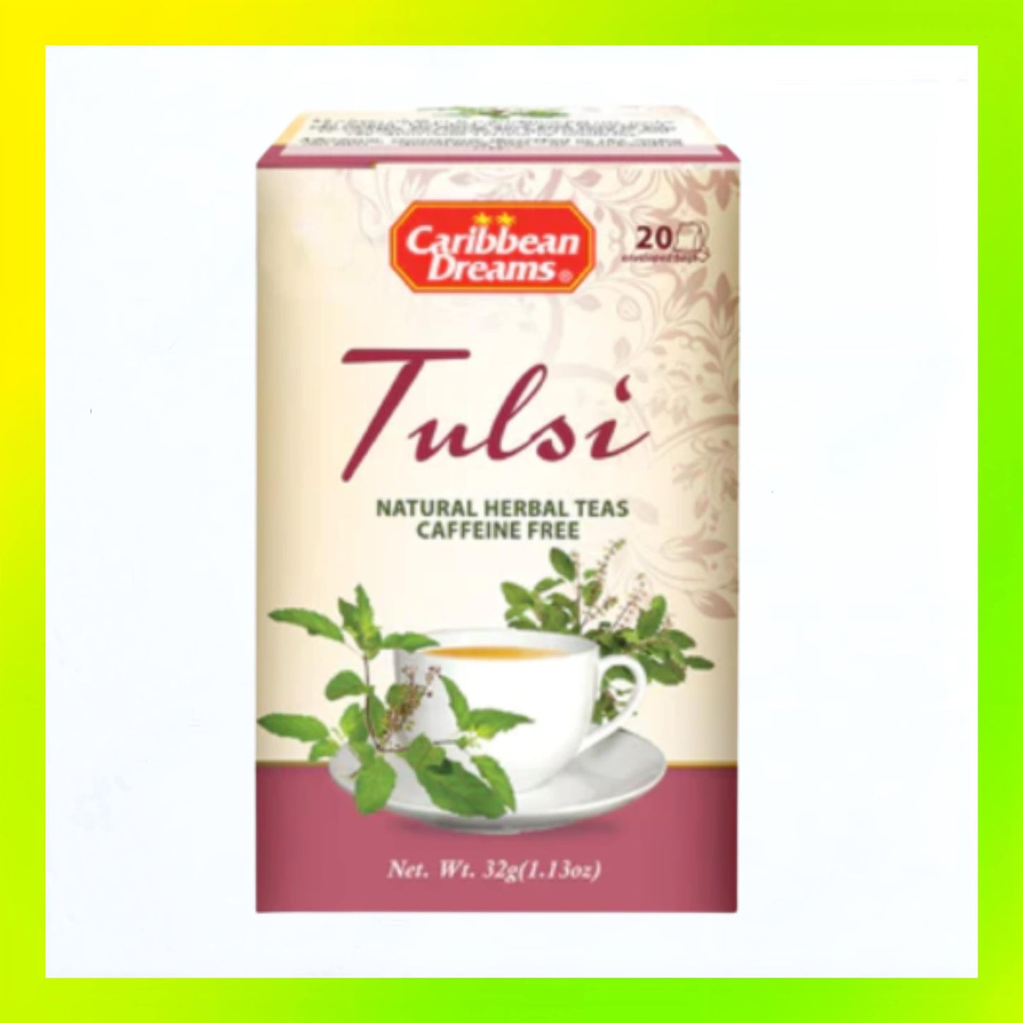 Caribbean Dreams Tulsi Tea 20's