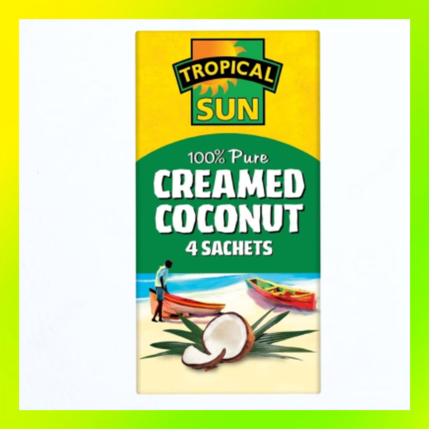Tropical Sun Creamed Coconut Sachet 4x50g