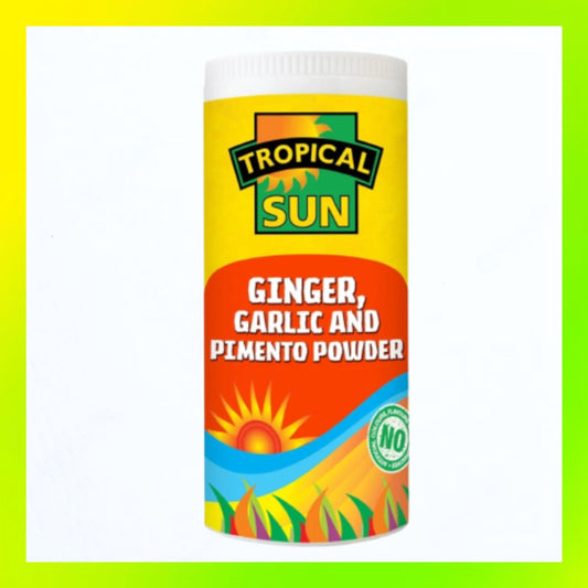 Tropical Sun Ginger, Garlic and Pimento Powder 100g
