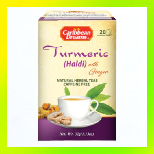 Caribbean Dreams Tumeric Ginger Tea 20's