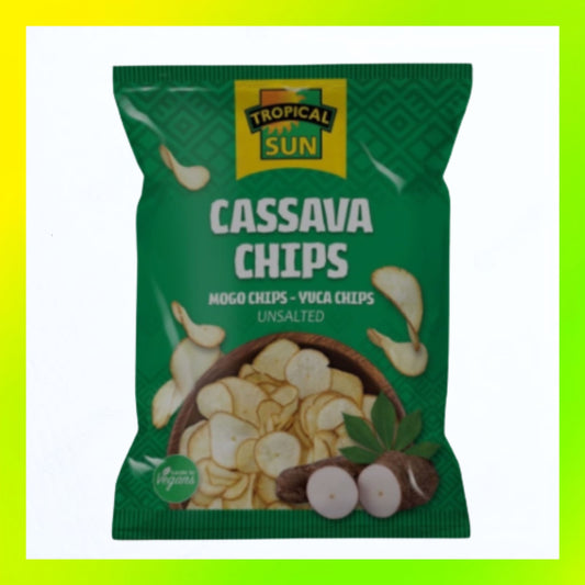 Tropical Sun Cassava Chips Unsalted 80g