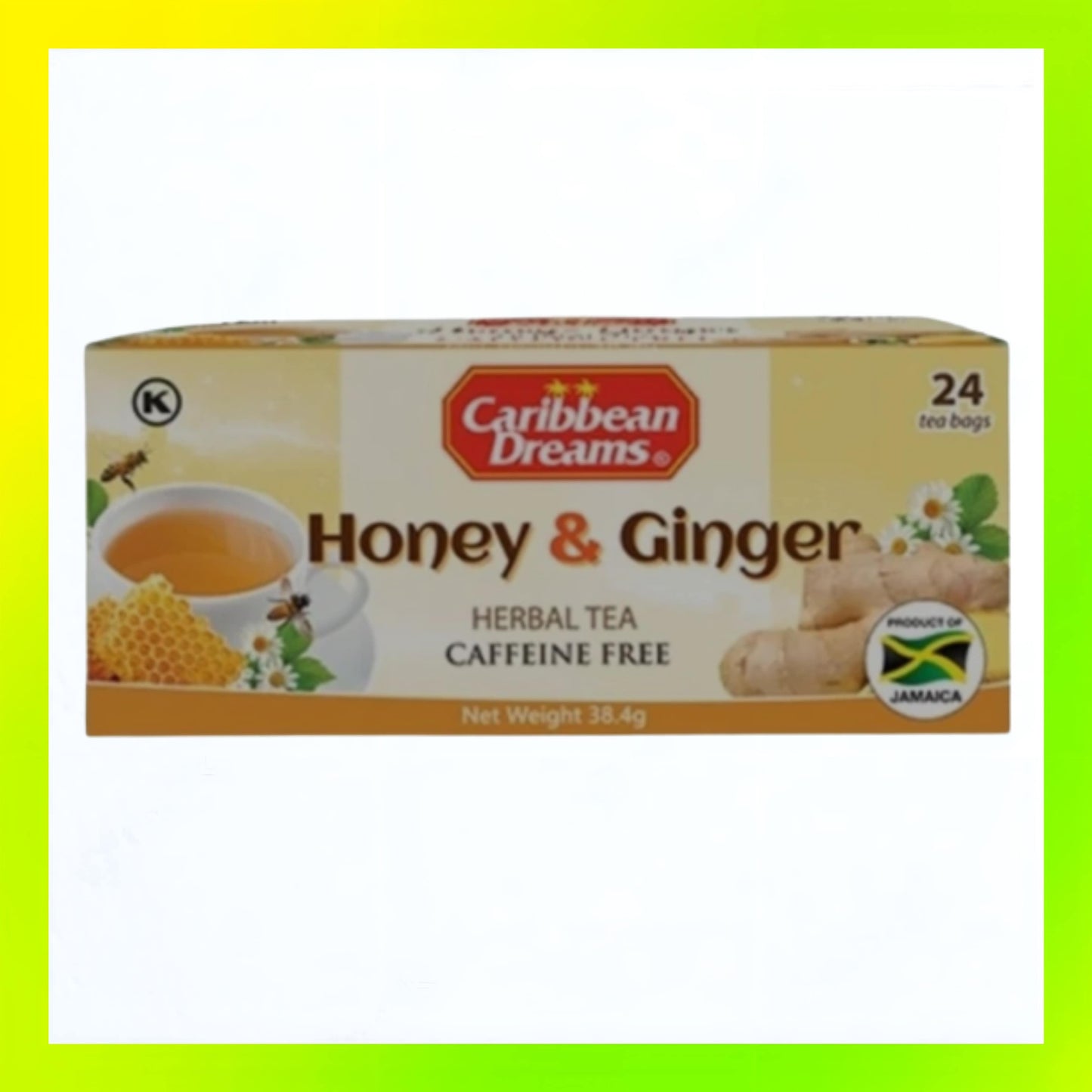 Caribbean Dreams Honey & Ginger Tea 24's
