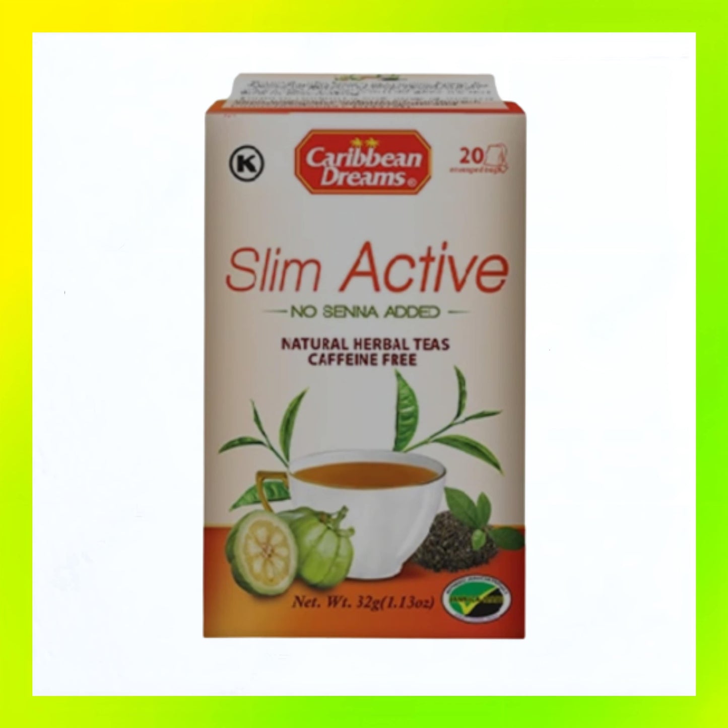 Caribbean Dreams Slim Active Tea 20's