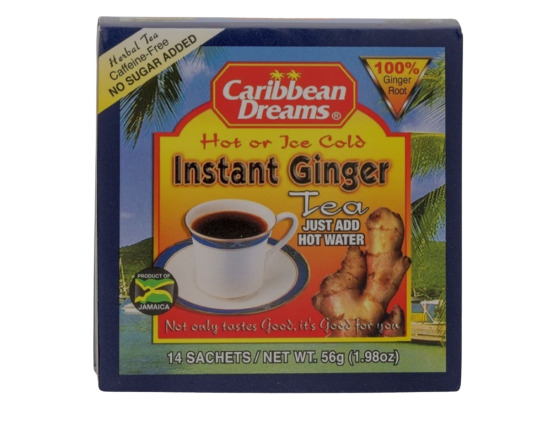 Caribbean Dreams Instant Ginger Tea, 14 sachets