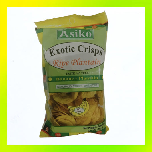 Asiko Plantain Chips Natural 75g