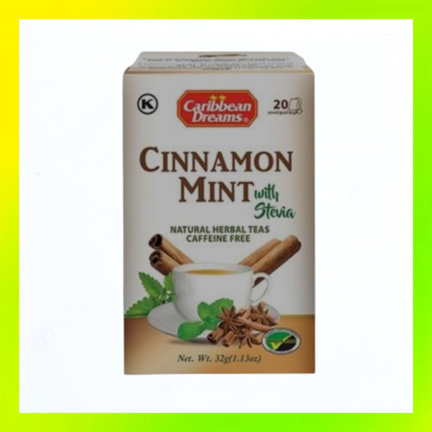 Caribbean Dreams Cinnamon Mint Tea 20's