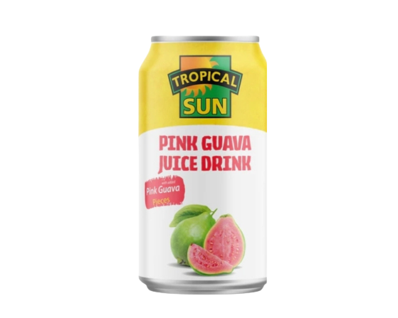 Tropical Sun Pink Guava Drink with Piulp 330ml