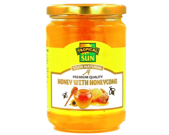 Tropical Sun Acacia Honey with Honeycomb 500g