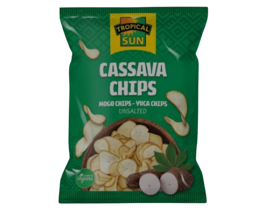 Tropical Sun Cassava Chips Unsalted 80g