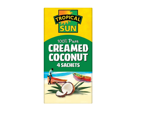 Tropical Sun Creamed Coconut Sachet 4x50g